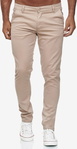 Pantalon chino '19530' Tazzio en beige : devant
