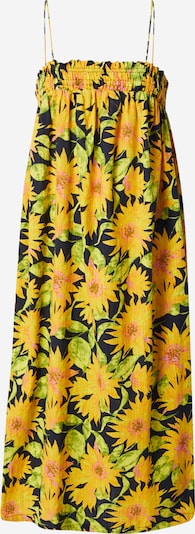 Vasarinė suknelė iš Warehouse, spalva – geltona / šviesiai žalia / rožių spalva / juoda, Prekių apžvalga