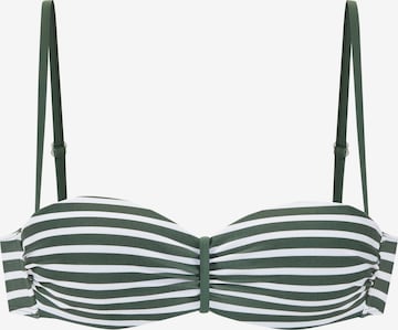 Top per bikini di VENICE BEACH in verde: frontale