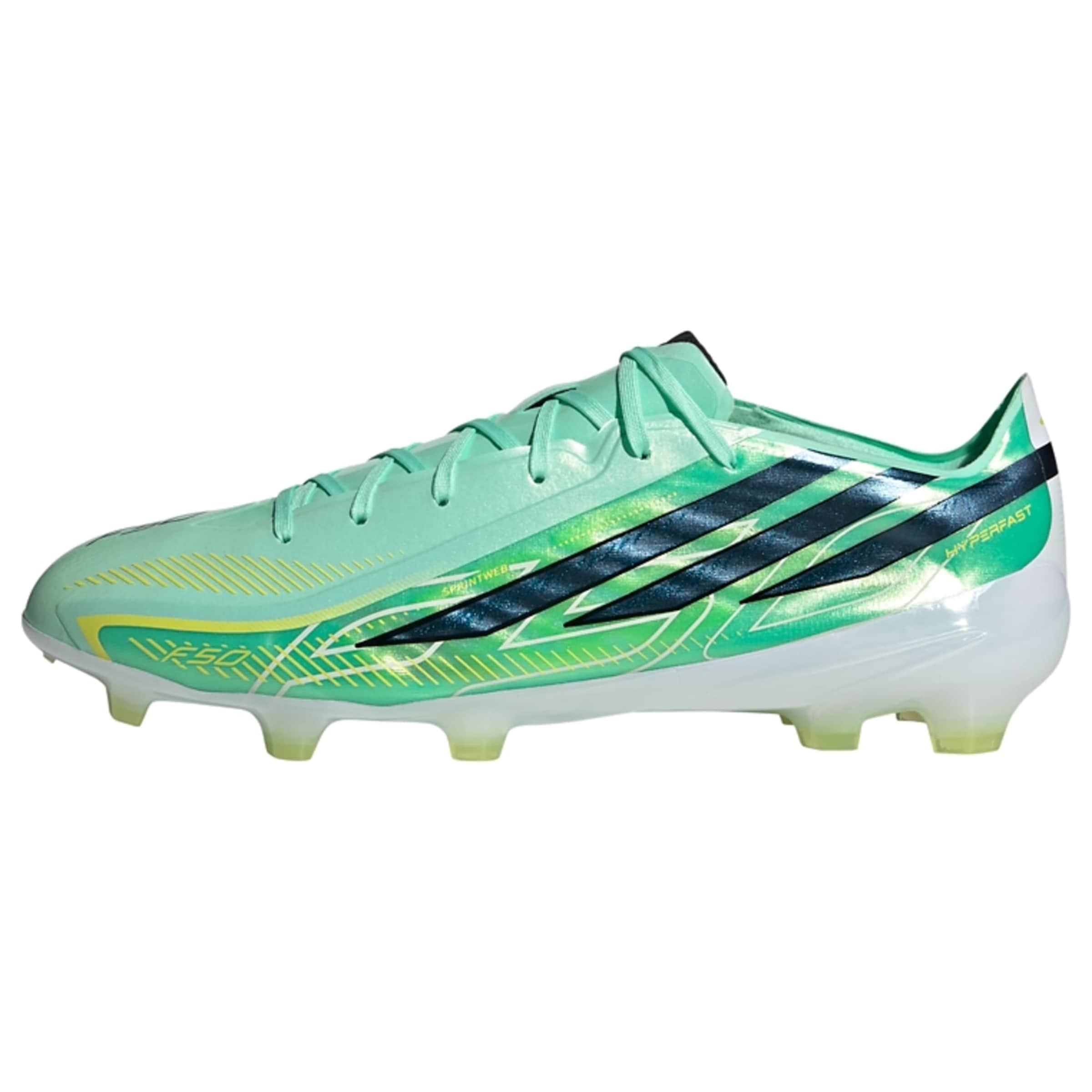 ADIDAS PERFORMANCE Kopačky 'F50 Hyperfast Pro' – zelená: přední strana
