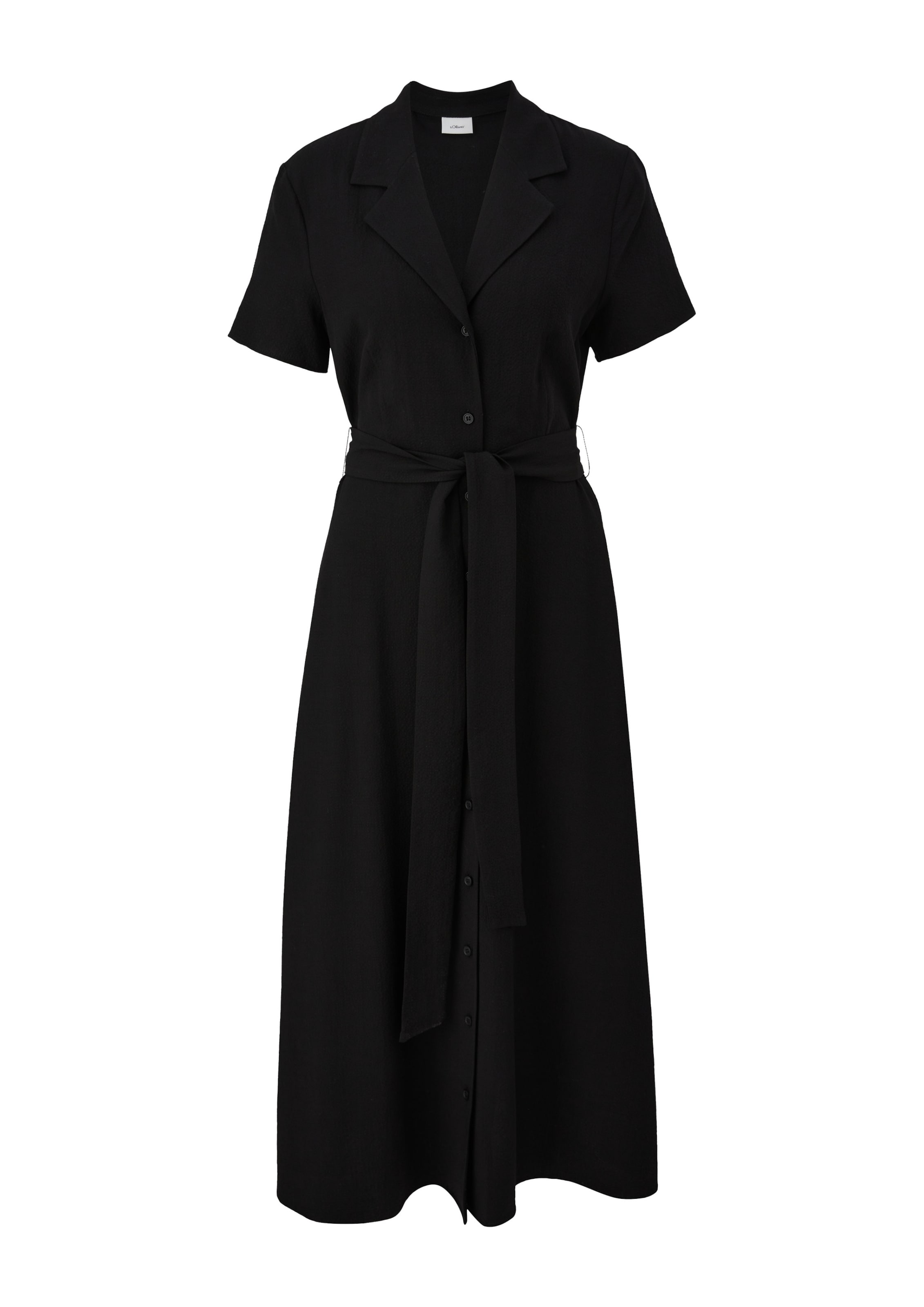 s.Oliver BLACK LABEL Kleid in Schwarz: Vorderseite