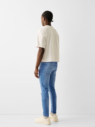 Bershka Slimfit Jeans in Blauw