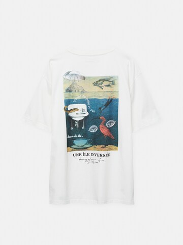 Pull&Bear T-Shirt in Weiß