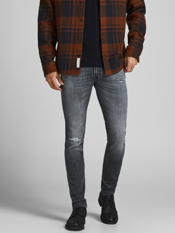 JACK & JONES - Skinny Vaquero 'Liam' en gris: frente