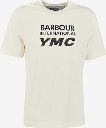 Barbour International T-Shirt in Weiß: predná strana