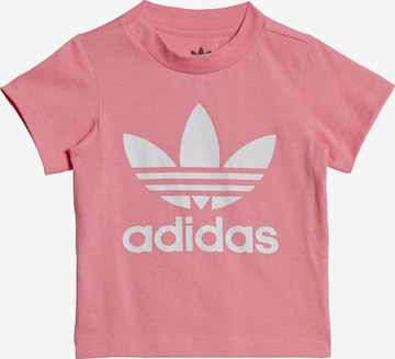 ADIDAS ORIGINALS Μπλουζάκι 'Trefoil' σε ροζ: μπροστά