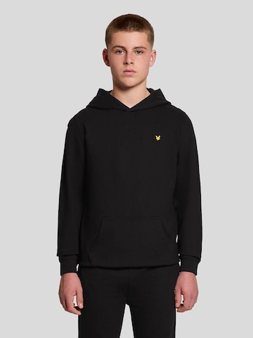 Lyle & Scott Sportief sweatshirt in Zwart: voorkant
