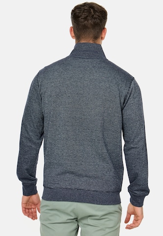 INDICODE JEANS Sweat jacket ' Yanic ' in Blue