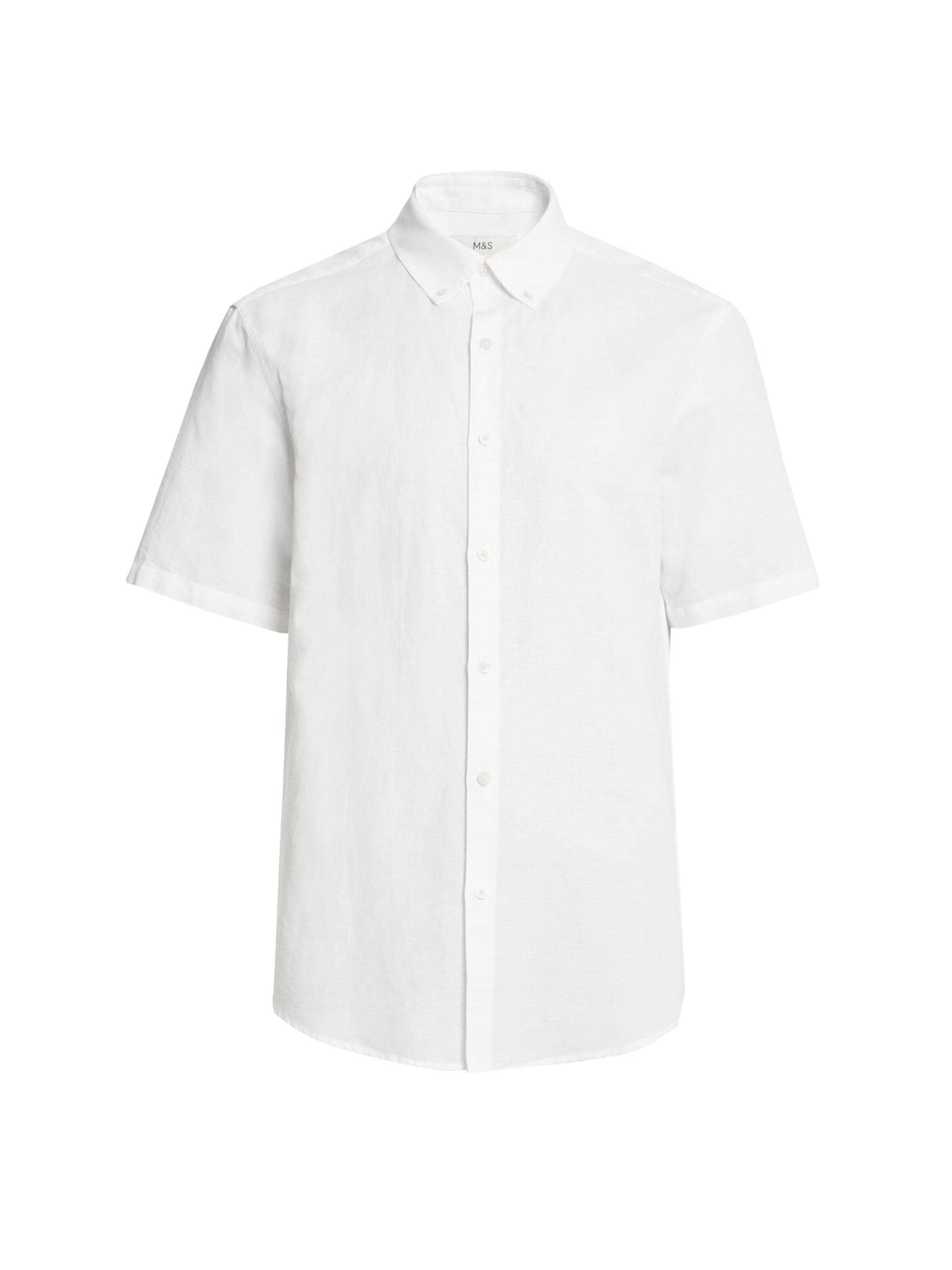 Coupe regular Chemise Marks & Spencer en blanc : devant