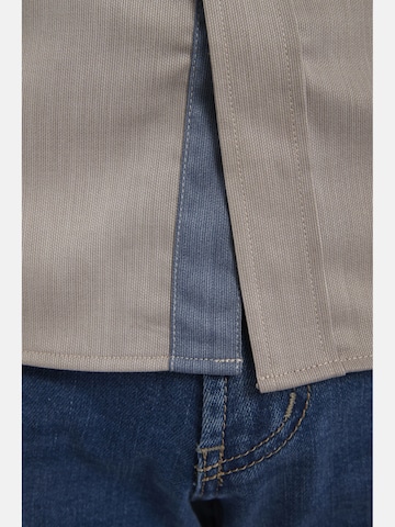 Jan Vanderstorm Comfort fit Button Up Shirt 'Bodvar' in Brown