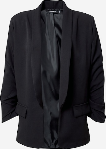 Blazer di Sublevel in nero: frontale