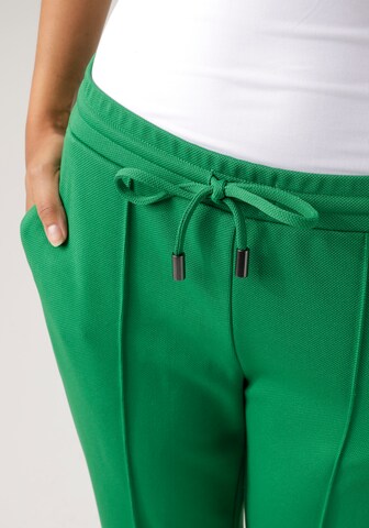Aniston CASUAL Regular Pleated Pants in Green
