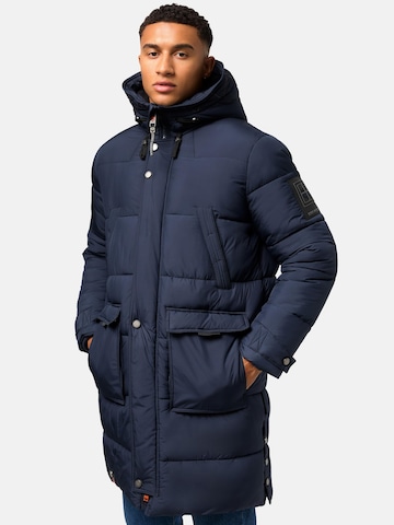 STONE HARBOUR Winterparka 'Beviis' in Blauw: voorkant