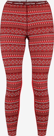 Kari Traa Skinny Sporthose 'Lune' in Rot: Vorderseite