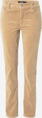 Lauren Ralph Lauren Панталон в кафяво: отпред