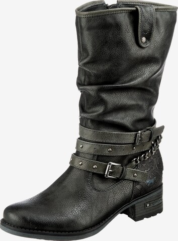 Bottes MUSTANG en noir : devant