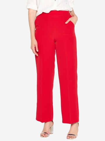 LolaLiza Flared Broek in Rood