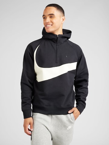 Nike Sportswear Athletic Sweatshirt in Black: front