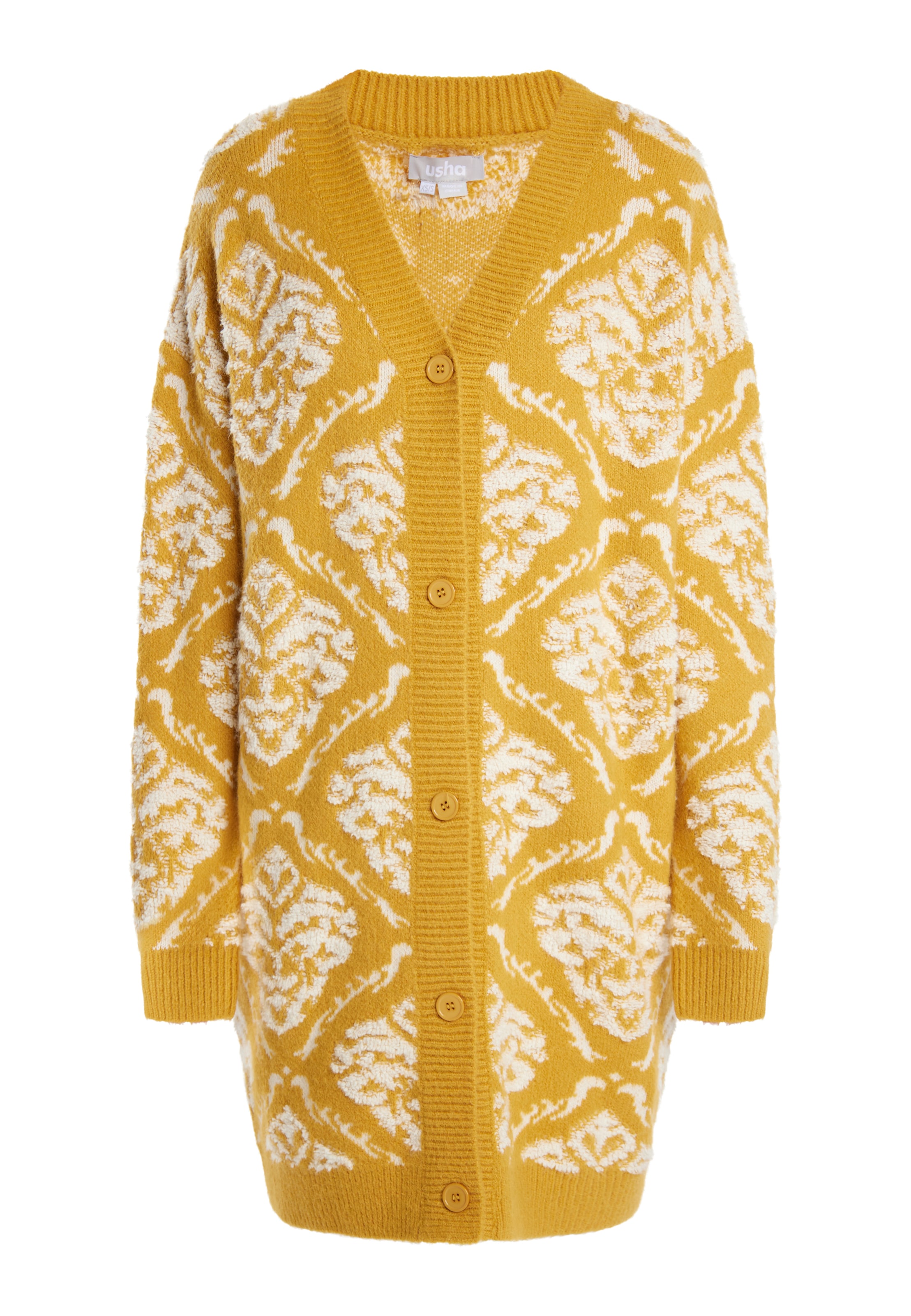 Usha Strickjacke in Gelb: Vorderseite