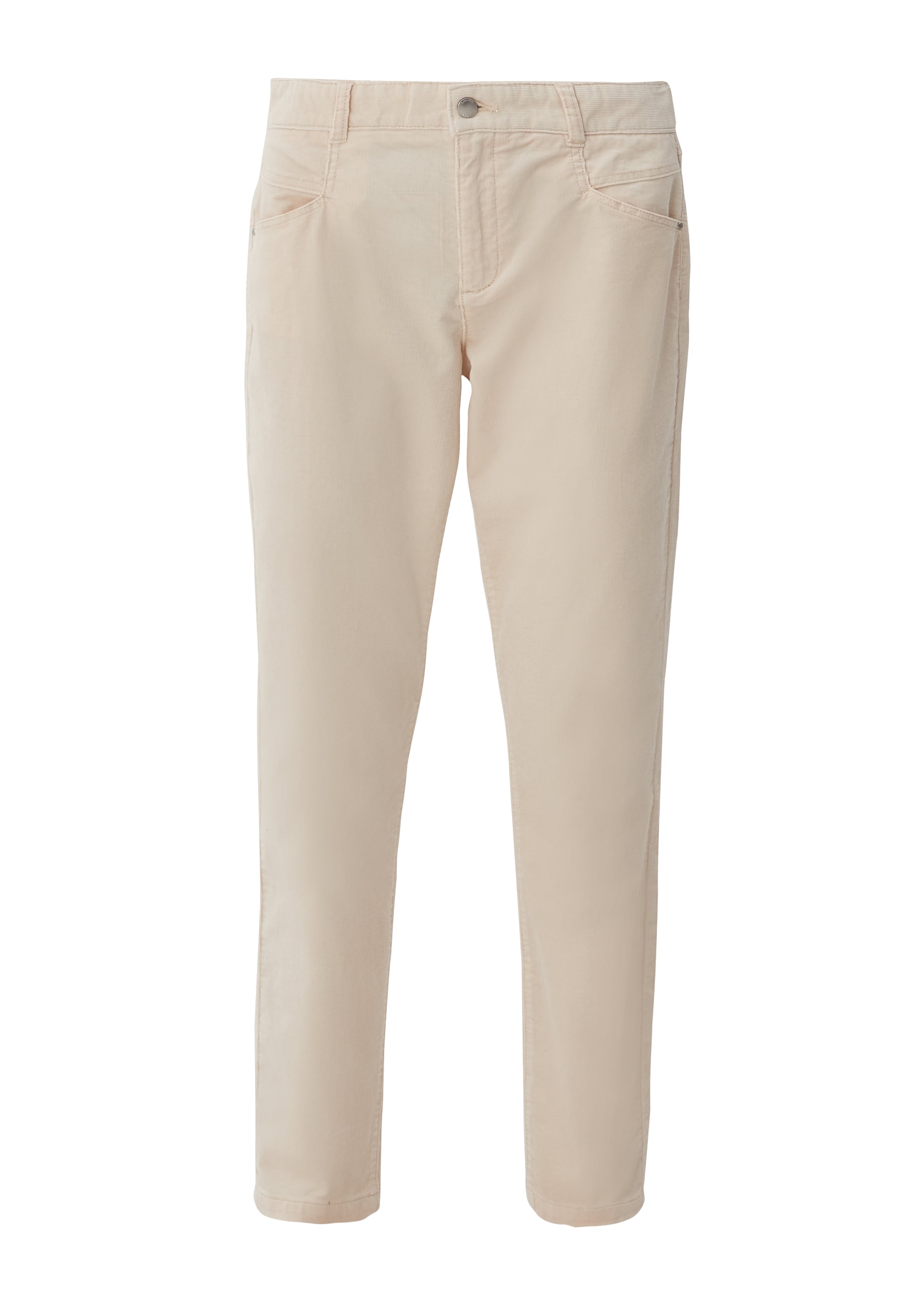 s.Oliver Tapered Broek in Beige: voorkant