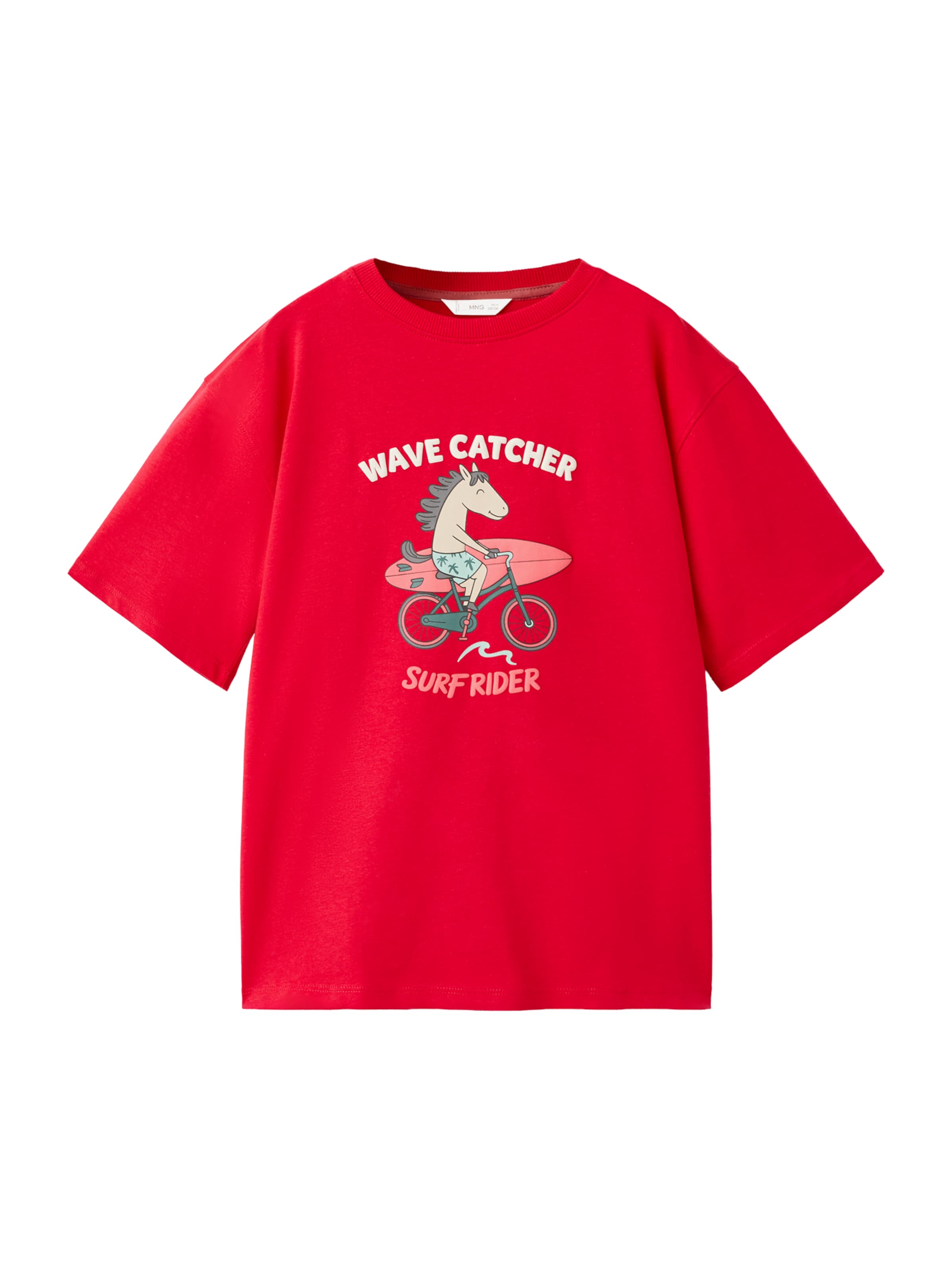 MANGO KIDS Тениска 'CYPONI' в червено: отпред