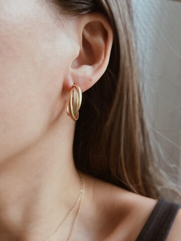 Kamakula Earrings 'Triple Twist' in Gold