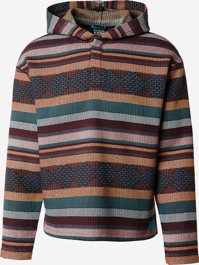 Megztinis be užsegimo iš SCOTCH & SODA, spalva – smėlio / mėlyna / benzino spalva / burgundiško vyno spalva, Prekių apžvalga