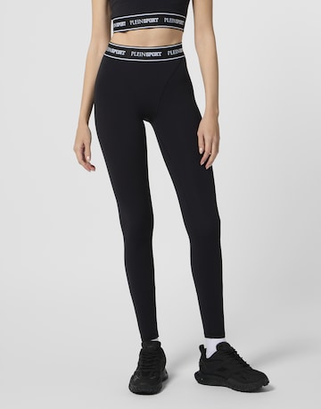 Skinny Leggings di Plein Sport in nero: frontale
