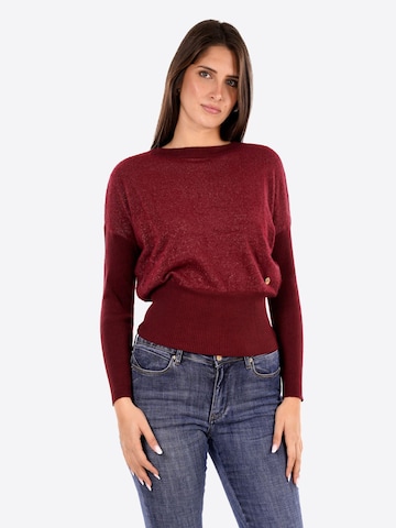 Pull-over 'Maglia' Yes Zee en rouge