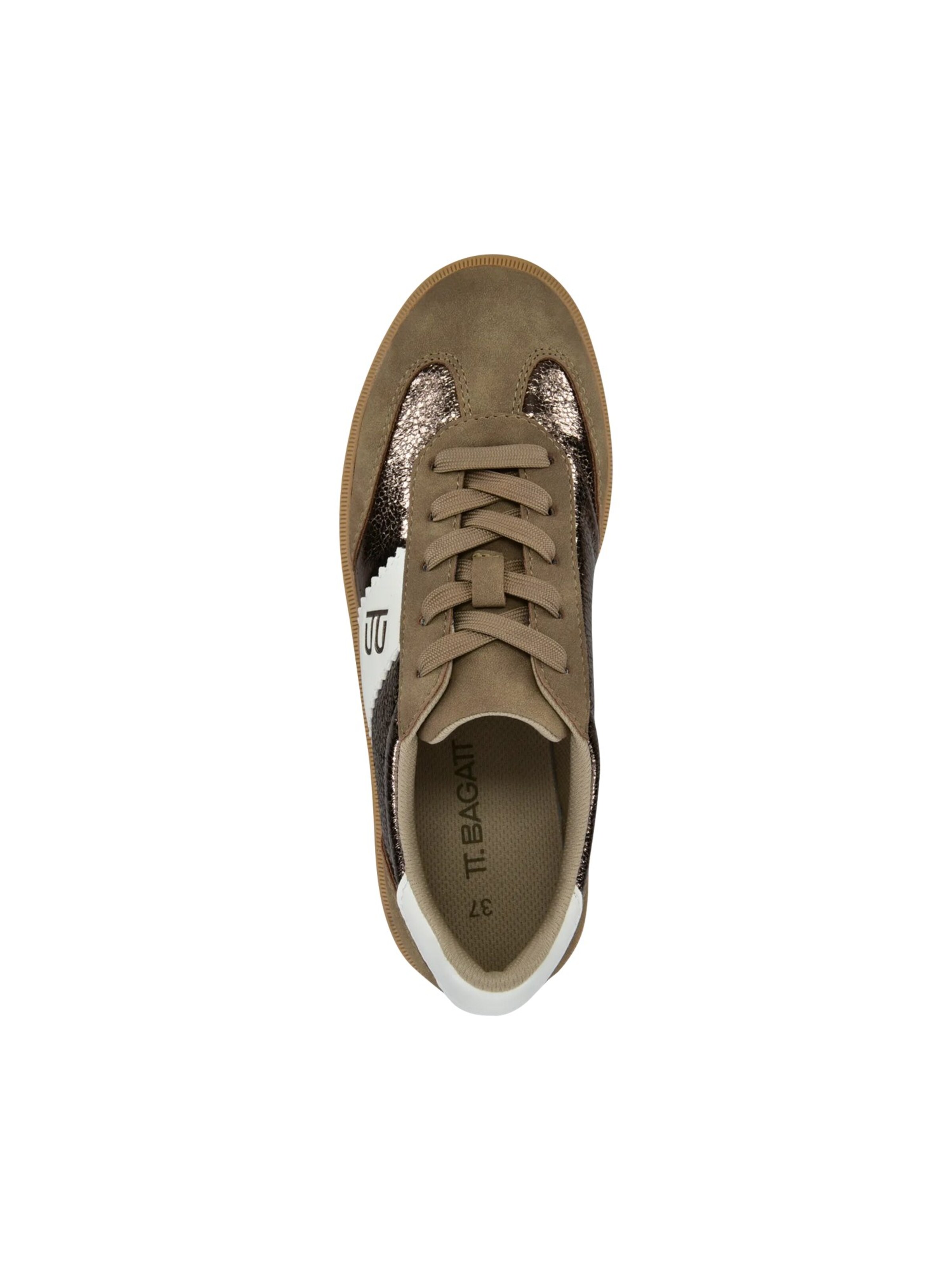 TT. BAGATT Platform trainers in Brown
