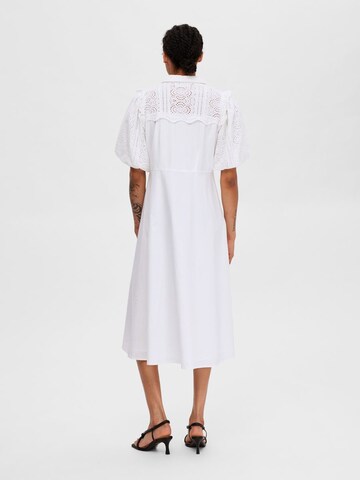 SELECTED FEMME Shirt Dress 'VIOLETTE' in White