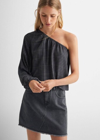 MANGO TEEN Bluse 'vega' in Grau: Vorderseite