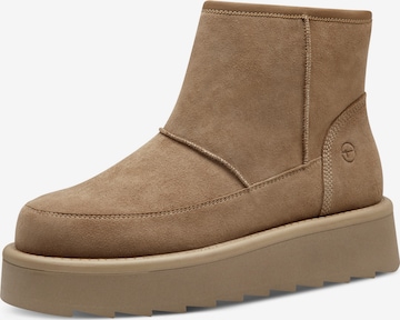 Boots Tamaris en beige : devant