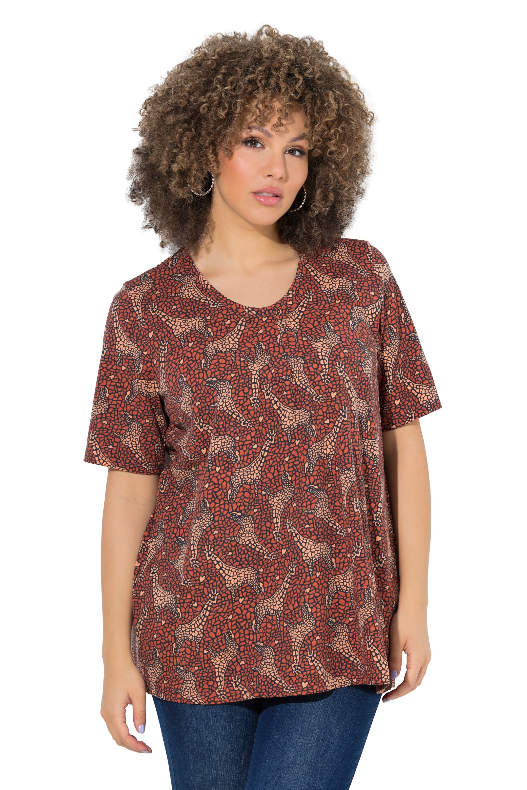 Ulla Popken Shirt in Red: front