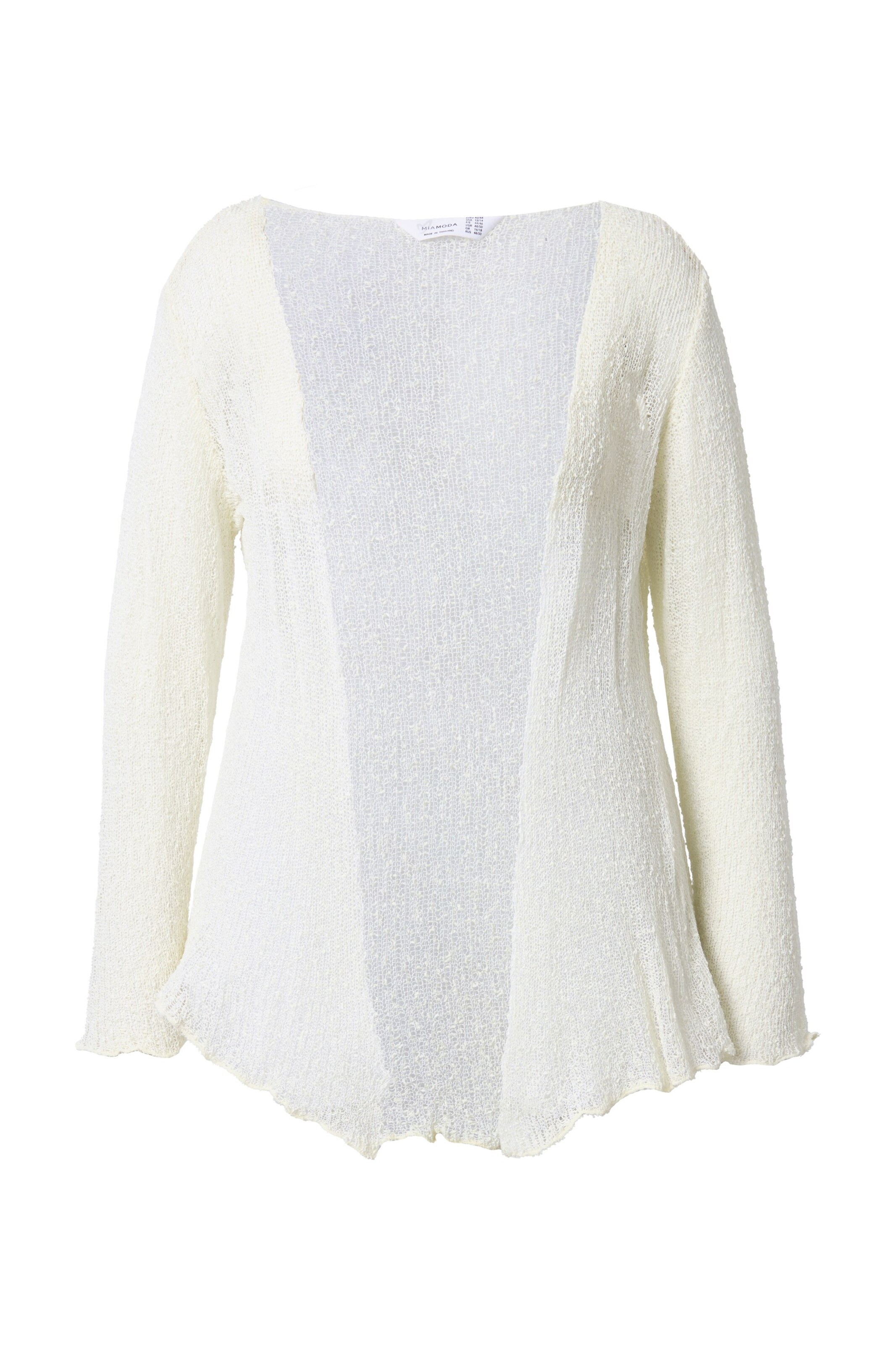 MIAMODA Strickjacke in Weiß: Vorderseite