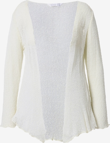 MIAMODA Strickjacke in Weiß: Vorderseite