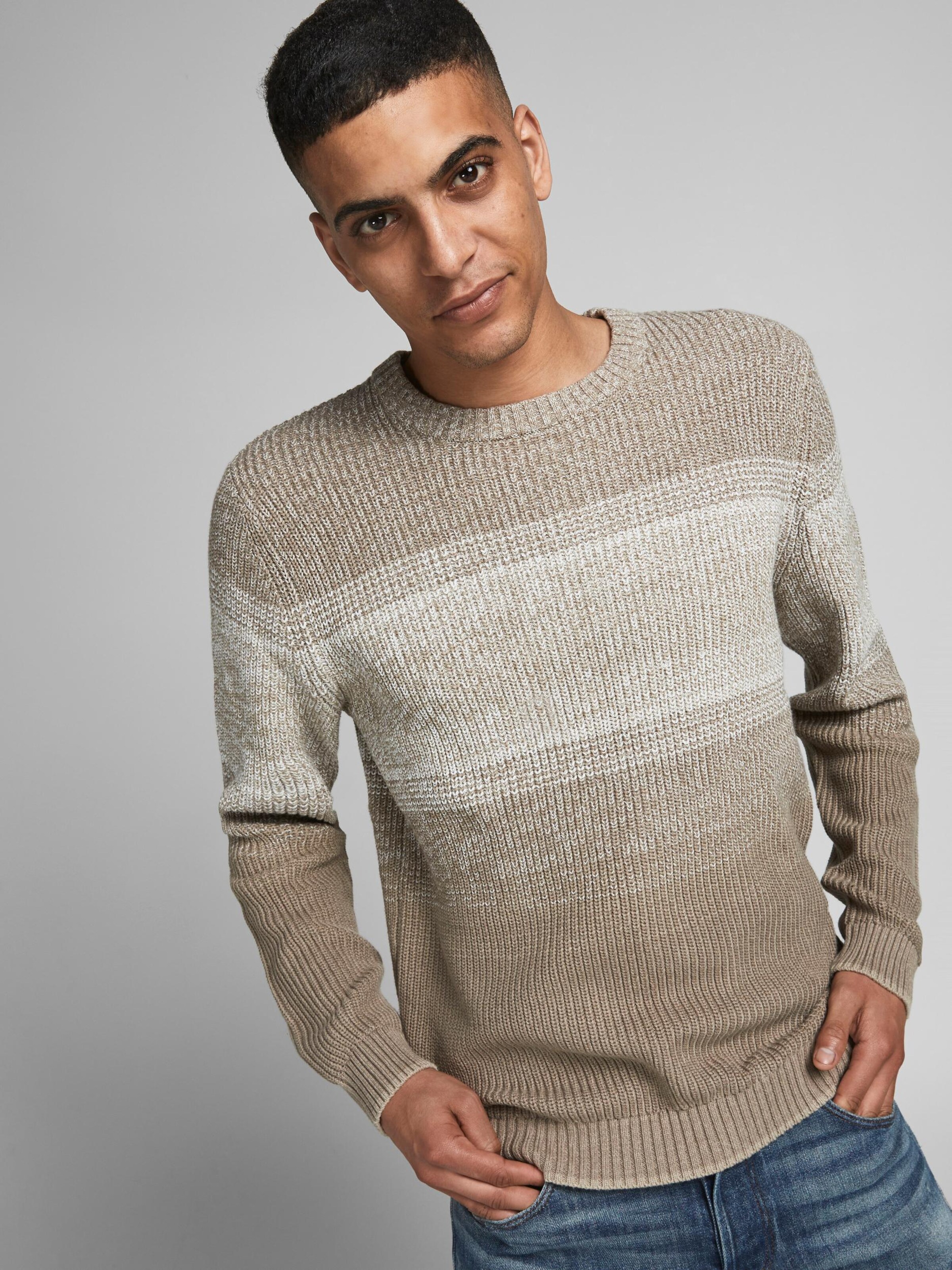 Männer Pullover & Strick JACK & JONES Pullover in Braun - PQ08354 Männer Pullover & Strick JACK & JONES Pullover in Braun - PQ08354