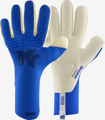 KEEPERsport Athletic Gloves in Blue: front