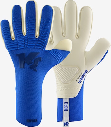 KEEPERsport Athletic Gloves in Blue: front