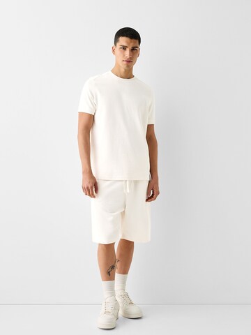 Bershka Loose fit Pants in White