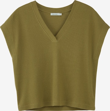 hessnatur Sweater in Green: front