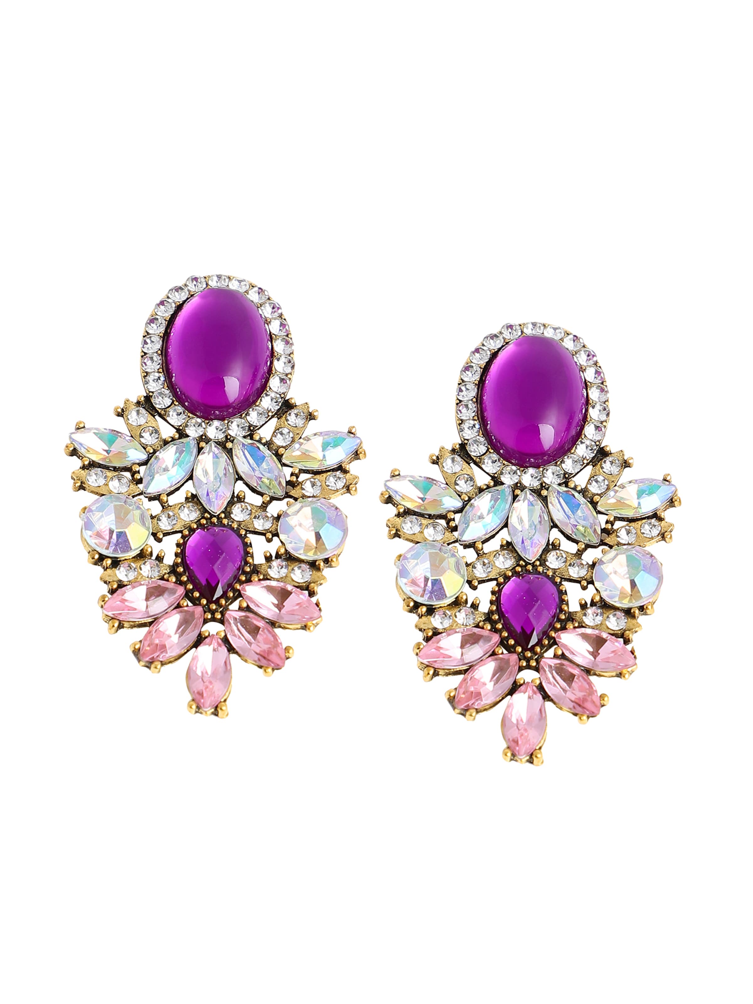 Orecchini di SOHI in lilla: frontale
