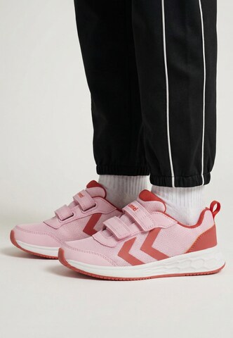 Hummel Sneakers in Roze: voorkant