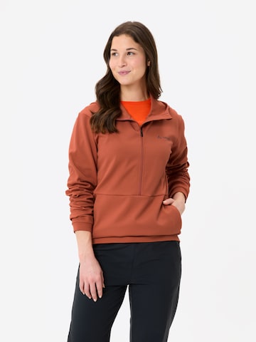 VAUDE Sportief sweatshirt 'W Cyclist All Year SWT' in Bruin