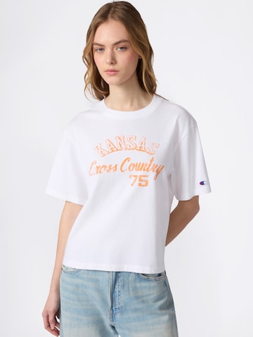 Champion Authentic Athletic Apparel Μπλουζάκι σε λευκό: μπροστά