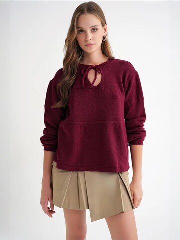 Pull-over 'Pullover' MixRay en rouge : devant
