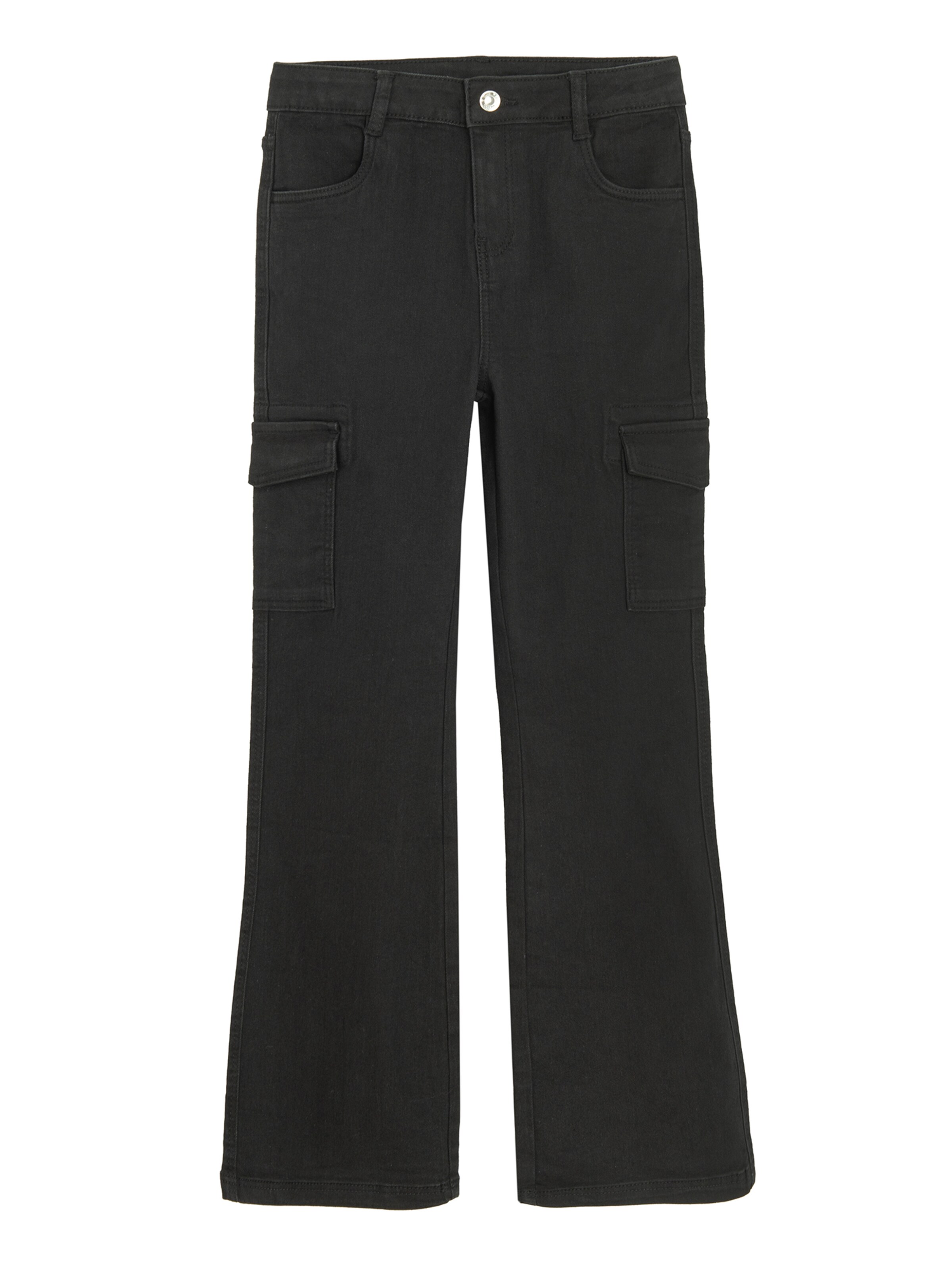 Cool Club Wide leg Byxa i svart: framsida