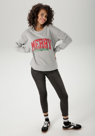 Aniston CASUAL Sweatshirt in Grey