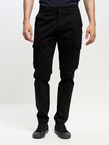 Coupe slim Jeans cargo 'Ian' BIG STAR en noir : devant