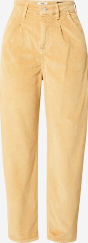 Mavi Loose fit Pleat-Front Pants 'Laura' in Beige: front